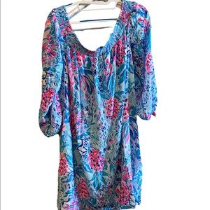Lilly Pulitzer Maryellen XL dress. Long sleeve with gathered sleeve.